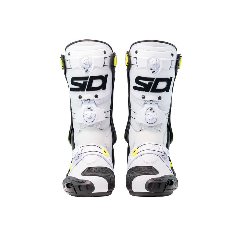 Bottes moto SiDi Rex blanc-noir-jaune