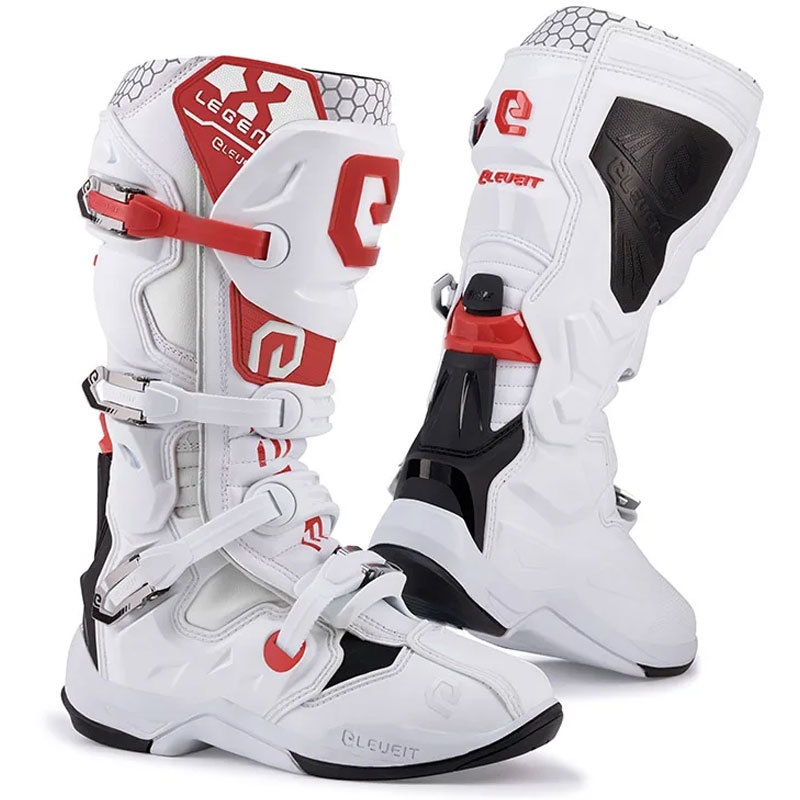 Bottes de motocross Eleveit X-Legend EVO blanc