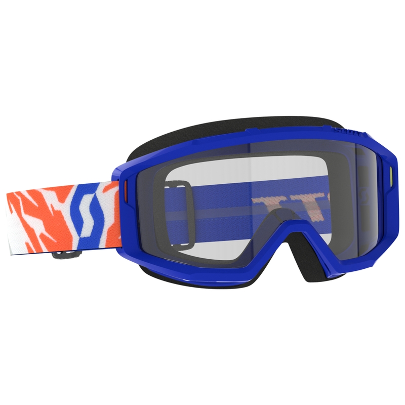Lunettes de motocross enfant SCOTT Primal Youth bleu avec plexiglas transparent