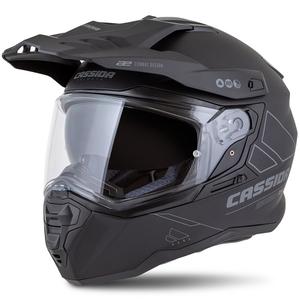 Casque Enduro Cassida Road Runner Dual noir mat-gris foncé