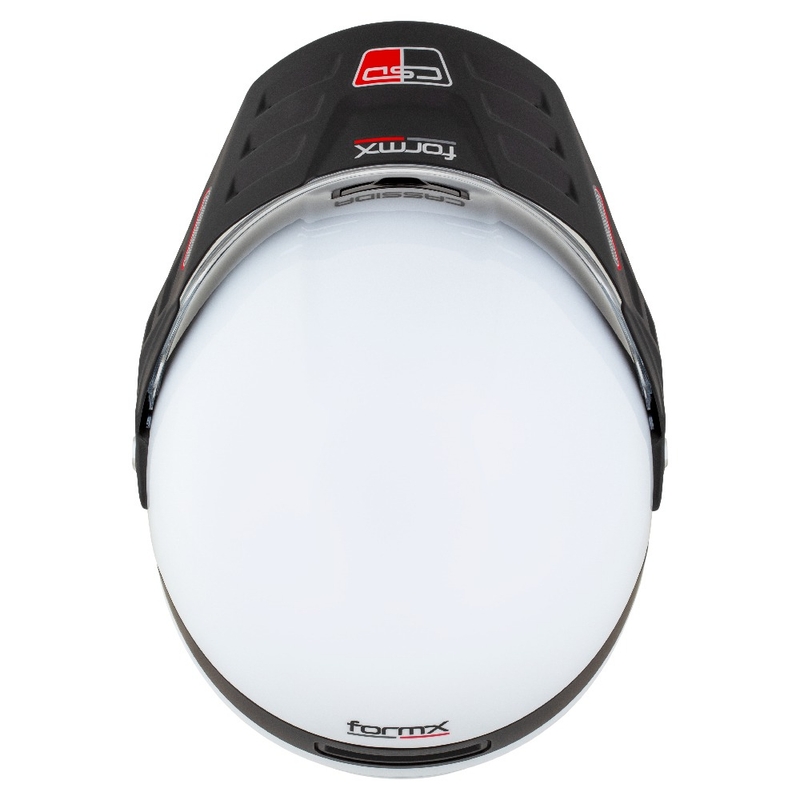 Casque enduro Cassida FormX FlatOut blanc-noir-rouge
