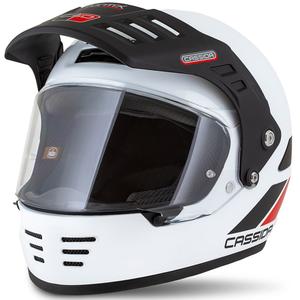 Casque enduro Cassida FormX FlatOut blanc-noir-rouge