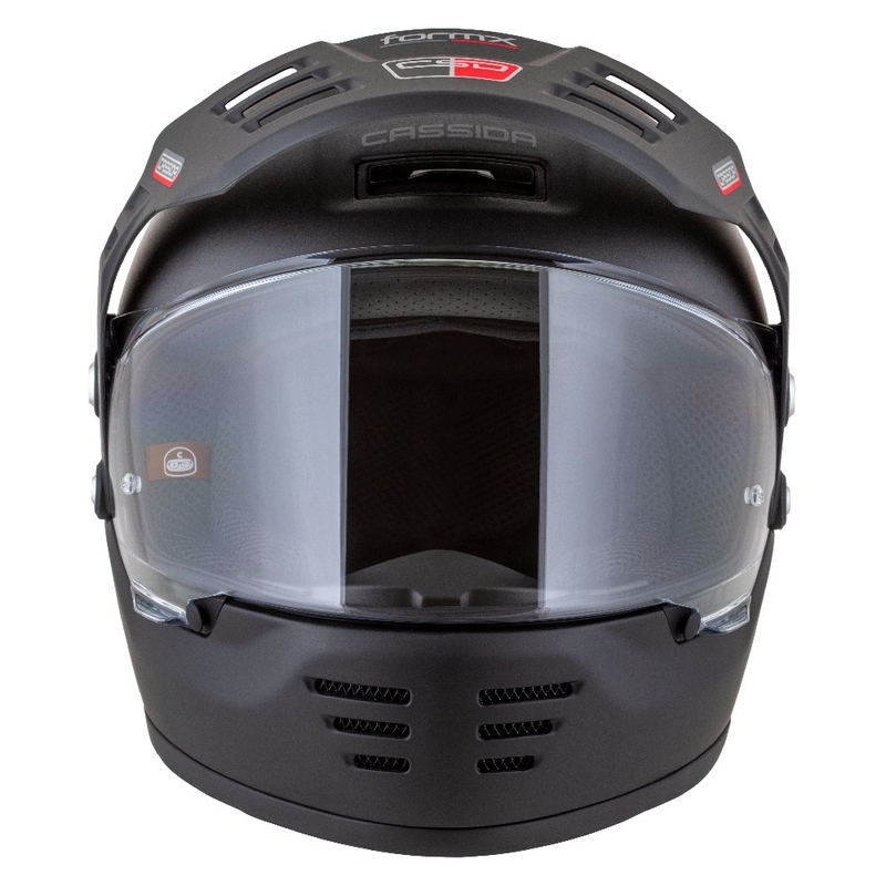 Casque Enduro Cassida FormX FlatOut noir mat-gris foncé