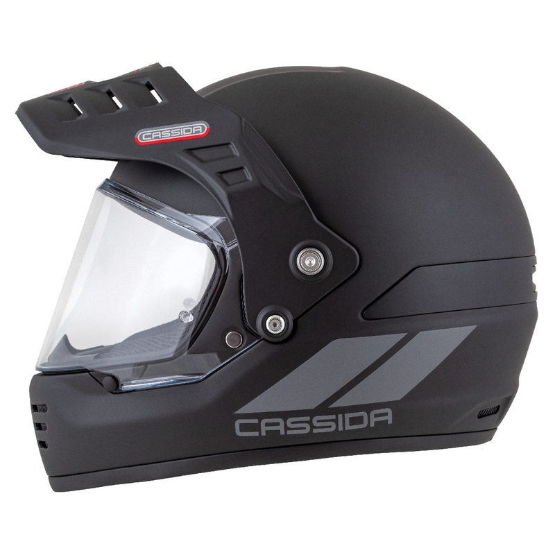 Casque Enduro Cassida FormX FlatOut noir mat-gris foncé