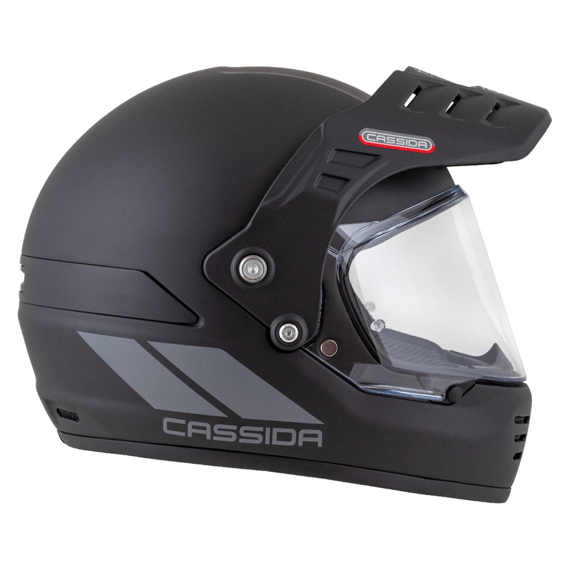 Casque Enduro Cassida FormX FlatOut noir mat-gris foncé
