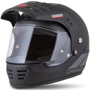 Casque Enduro Cassida FormX FlatOut noir mat-gris foncé