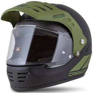 Casque enduro Cassida FormX FlatOut mat noir-vert