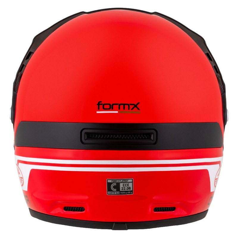 Casque enduro Cassida FormX Jawa RotaX rouge-blanc-or