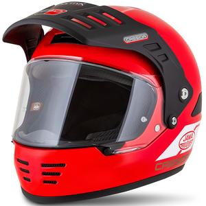 Casque enduro Cassida FormX Jawa RotaX rouge-blanc-or