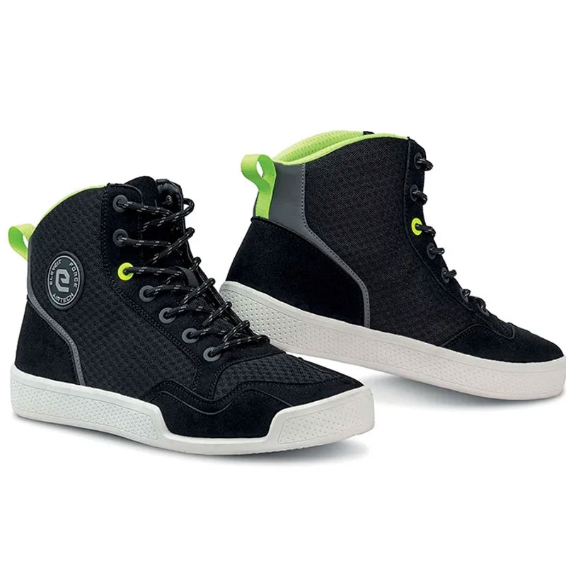 Bottes moto Eleveit Force Airtech noir-jaune fluo