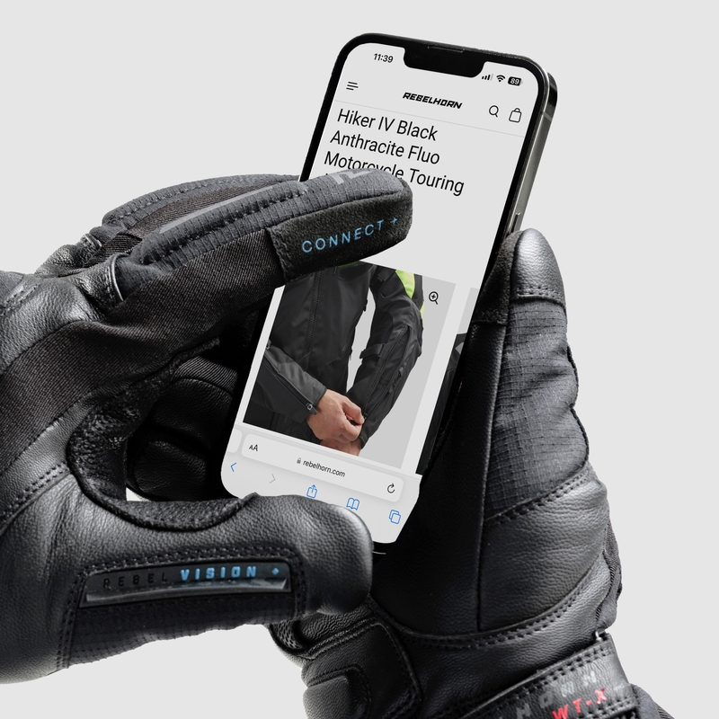 Gants moto Rebelhorn Summit Winter noirs