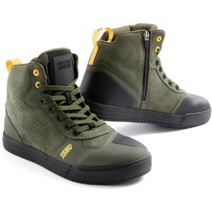 Bottes moto en cuir Rebelhorn Spike vert