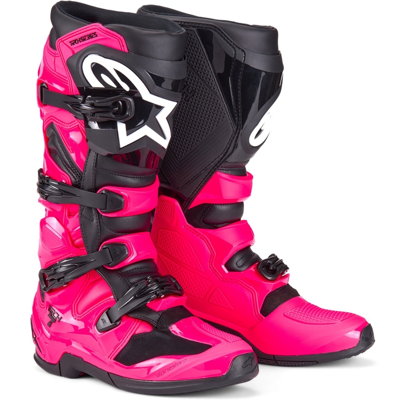 Bottes motocross Alpinestars TECH 7 rose-noir