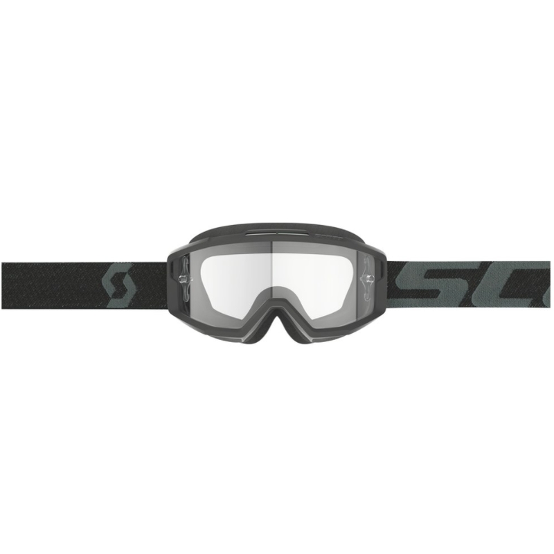 Lunettes de motocross SCOTT Split OTG noires avec plexiglas transparent
