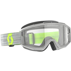 Lunettes motocross SCOTT Split OTG gris-jaune avec plexiglas transparent