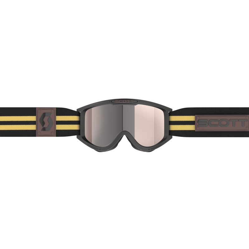Lunettes cross SCOTT 89X Era noir-beige avec plexiglas argenté