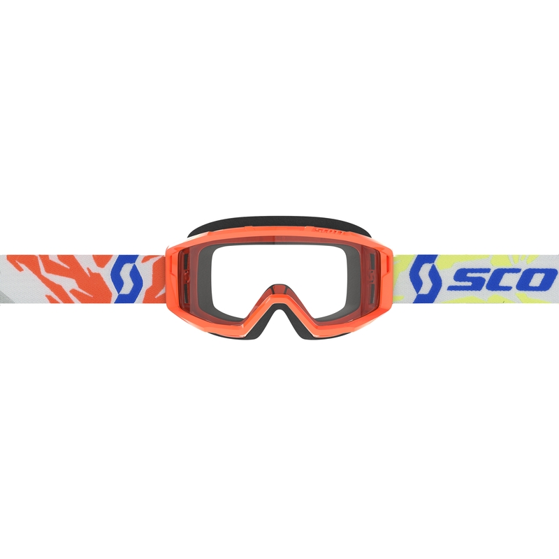 Lunettes de motocross enfant SCOTT Primal Youth orange avec plexiglas transparent