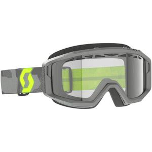 Lunettes motocross SCOTT Primal Enduro gris-jaune fluo avec plexiglas transparent