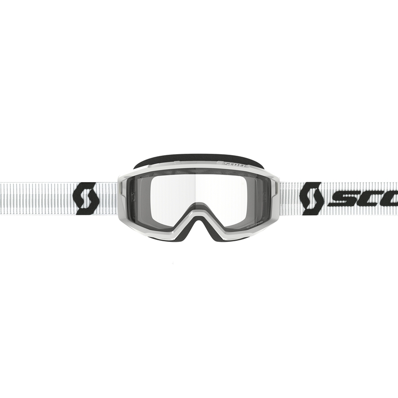 Lunettes de motocross SCOTT Primal Enduro blanches avec plexiglas transparent