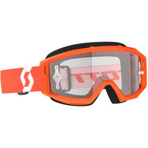 Lunettes motocross SCOTT Primal Clear orange-blanc avec plexiglas transparent