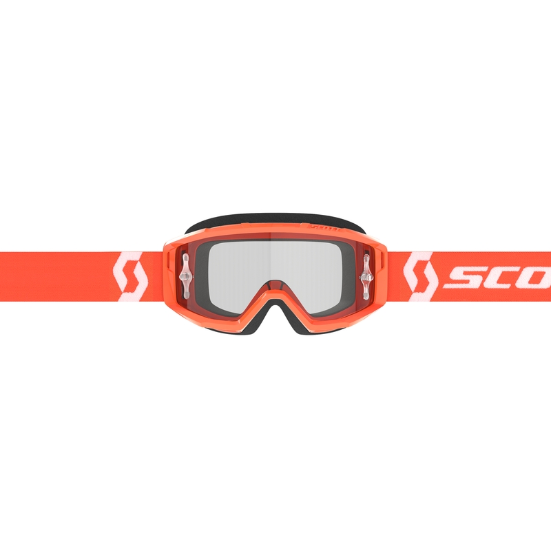 Lunettes motocross SCOTT Primal Clear orange-blanc avec plexiglas transparent