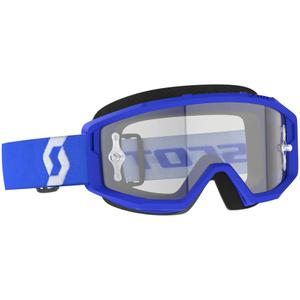 Lunettes de motocross SCOTT Primal Clear bleu avec plexiglas transparent