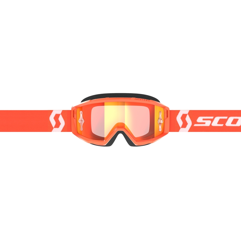 Lunettes cross SCOTT Primal CH orange-blanc avec plexiglas chrome orange