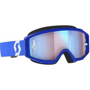 Lunettes cross SCOTT Primal CH bleu-blanc avec plexiglas bleu chrome