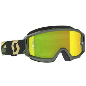 Lunettes cross SCOTT Primal CH camo kaki avec plexiglas jaune chrome