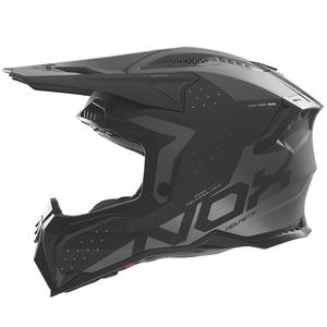Casque motocross NOX N634 noir mat-argent