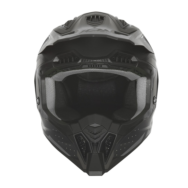 Casque motocross NOX N634 noir mat-argent