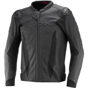 Blouson moto en cuir IXON Vortex 3 noir-noir