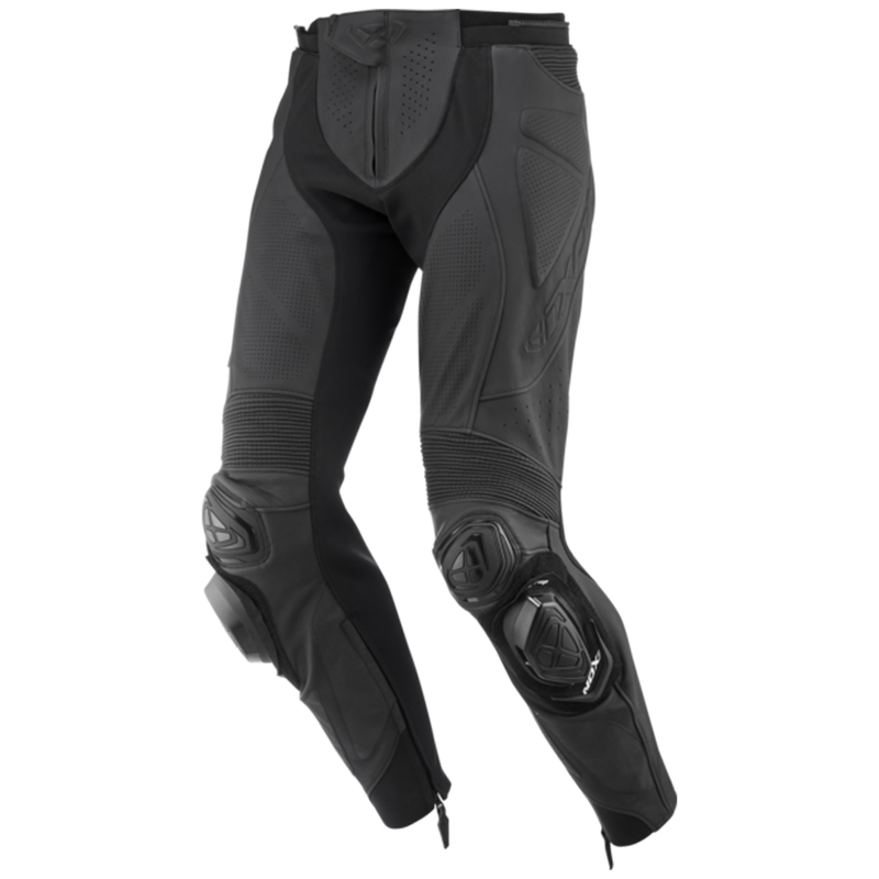 Pantalon moto en cuir IXON Vortex 3 noir-noir