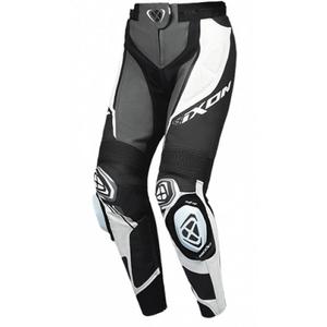 Pantalon moto cuir femme IXON Vortex 3 noir-anthracite-blanc