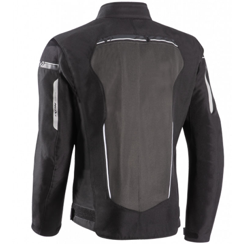 Blouson moto IXON T-Rex noir-gris-blanc