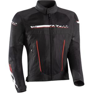 Blouson moto IXON T-Rex noir-blanc-rouge