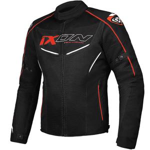 Blouson moto IXON Flicker noir-blanc-rouge
