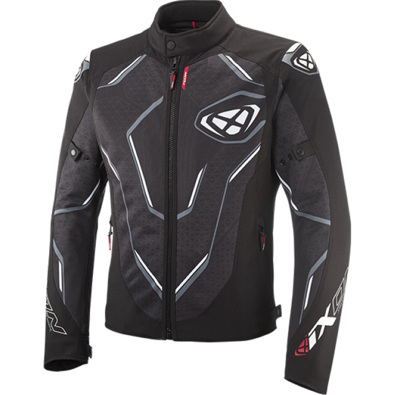 Blouson moto IXON Demoniak noir-blanc