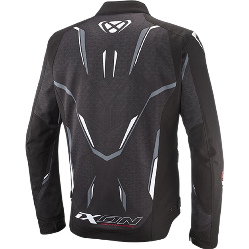 Blouson moto IXON Demoniak noir-blanc