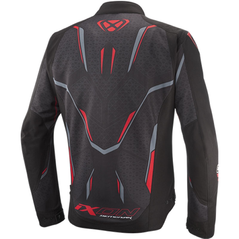 Blouson moto IXON Demoniak noir-rouge