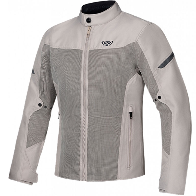 Blouson moto IXON Fresh Slim gris-beige