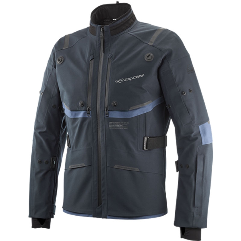 Blouson moto IXON M-Skeid bleu foncé