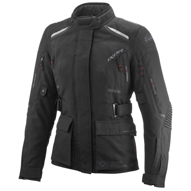 Blouson moto femme IXON Midgard noir