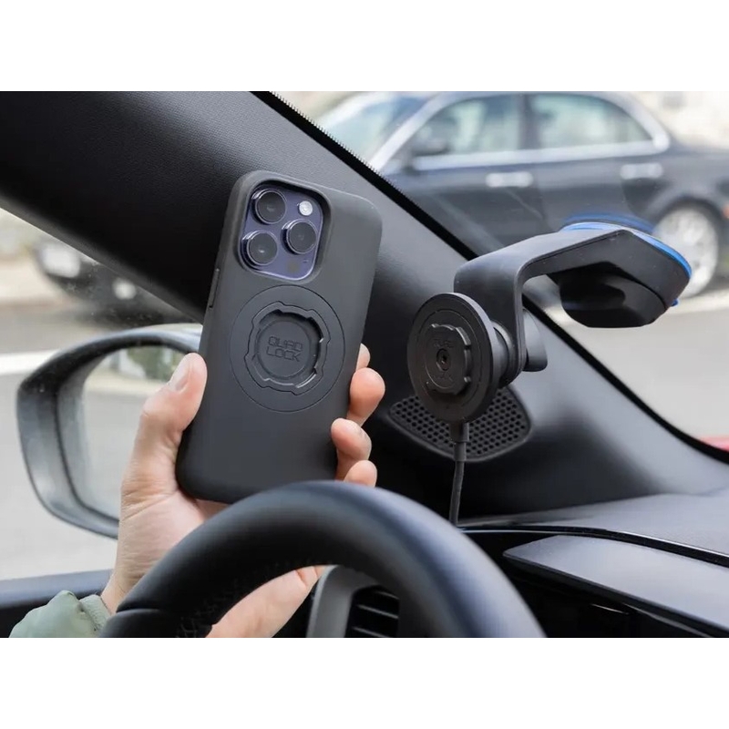 Support de téléphone à ventouse pour pare-brise/tableau de bord Quad Lock®