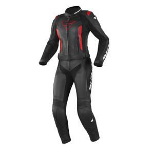 Combinaison de moto Shima Miura pour femmes, noir et rouge soldes