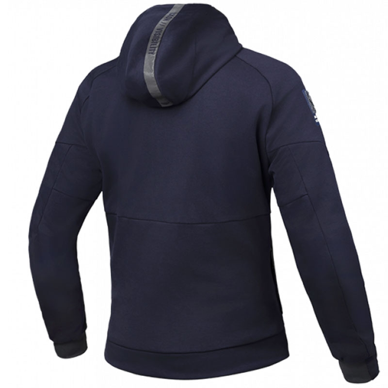 Blouson moto femme IXON Touchdown bleu-argent