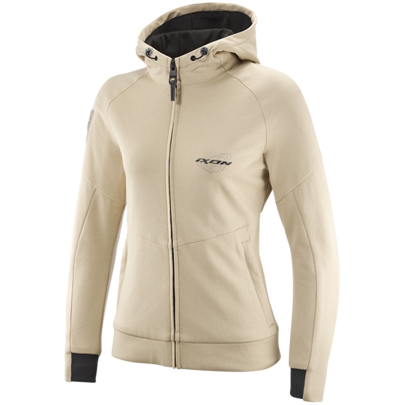 Blouson moto femme IXON Touchdown beige gris
