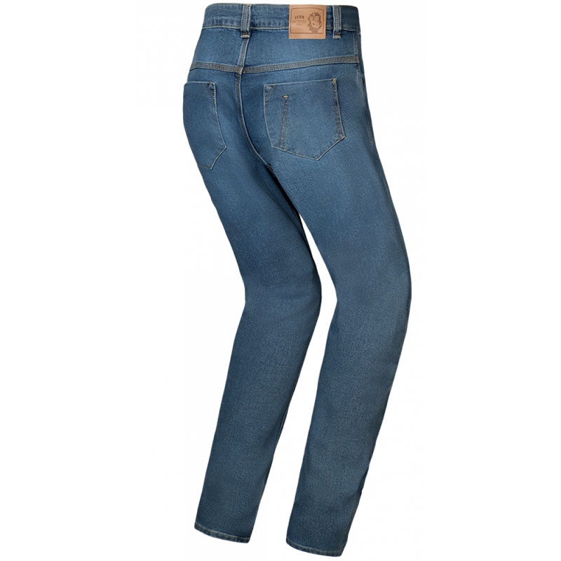 Jean moto femme IXON Dany bleu délavé