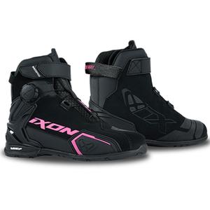 Bottes moto femme IXON Bull 2 WP noir-rose