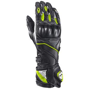 Gants moto IXON Tornado Air noir-blanc-jaune fluo